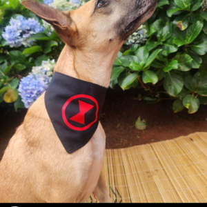 Dog Superhero Bandana - Black Widow