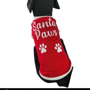Dog Christmas T-shirt - Santa Paws