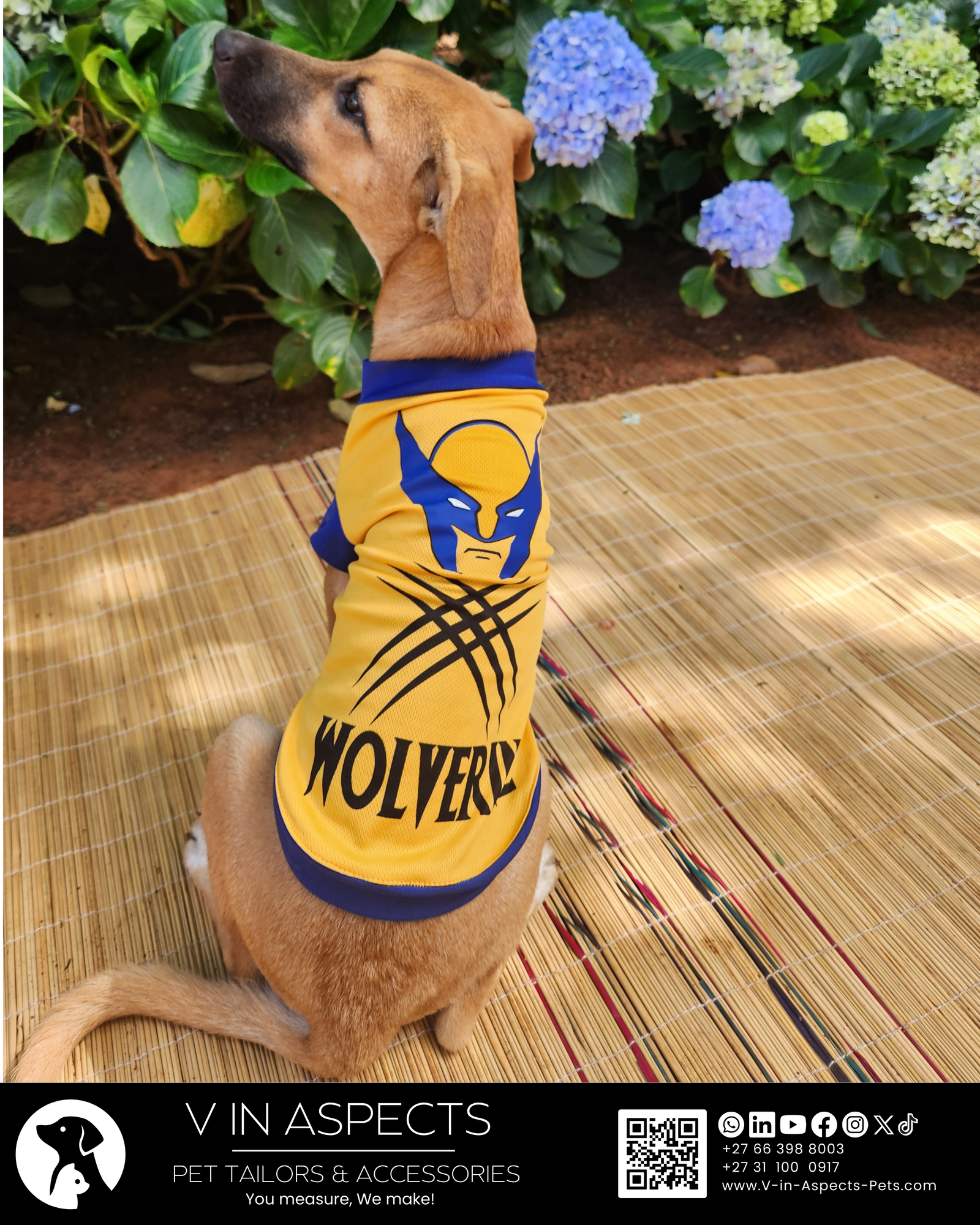 Dog Superhero T-shirt - Wolverine